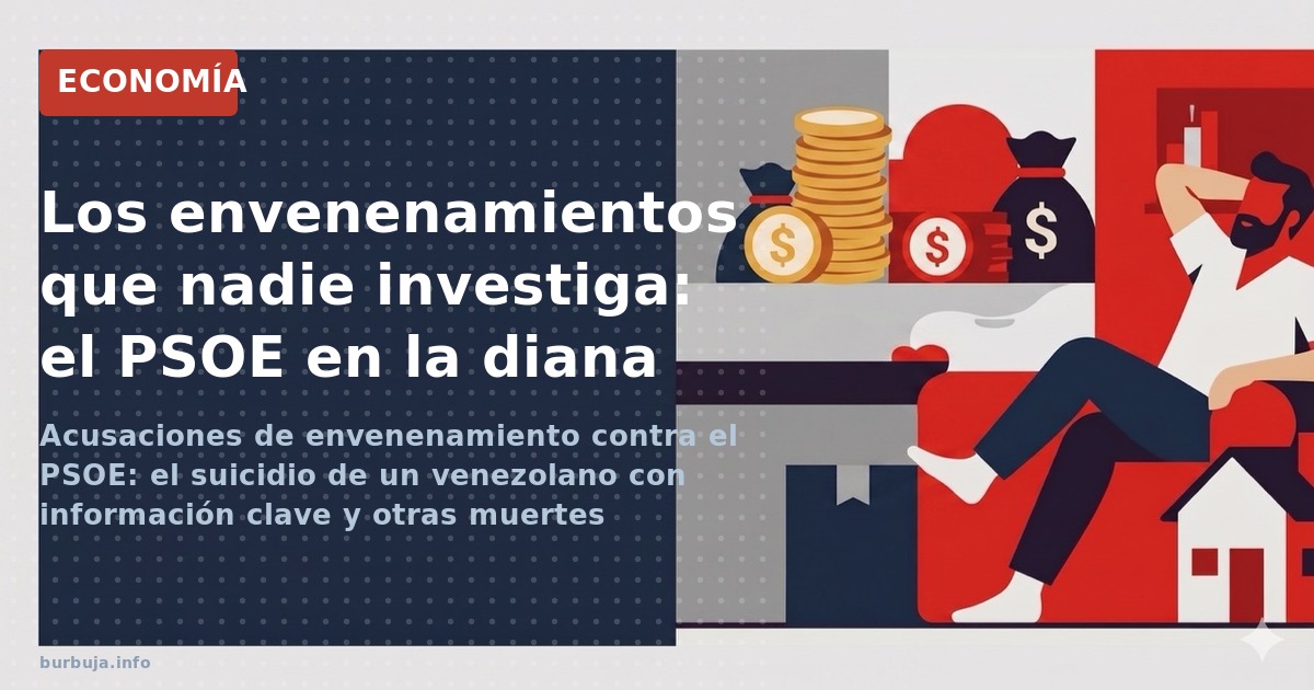 Acusaciones de envenenamiento contra el PSOE: el suicidio de un venezolano con información clave y otras muertes sospechosas 