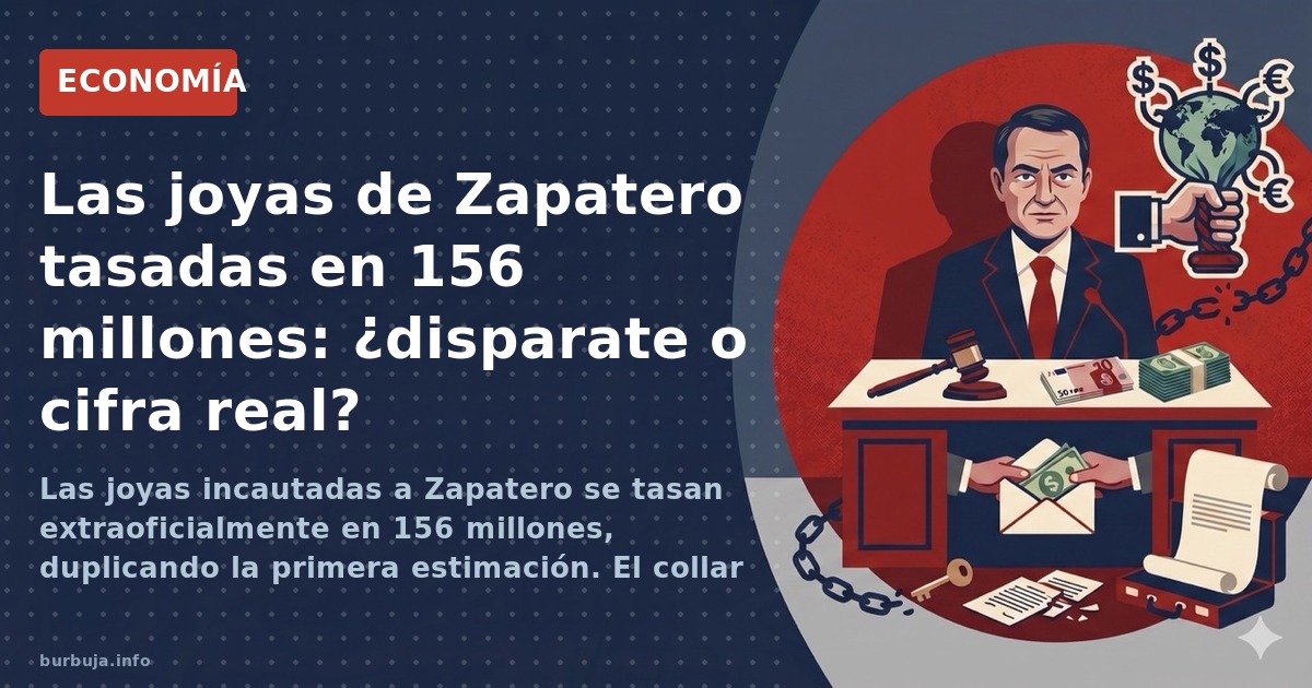 Las joyas de Zapatero: ¿156 millones o 1 millón?