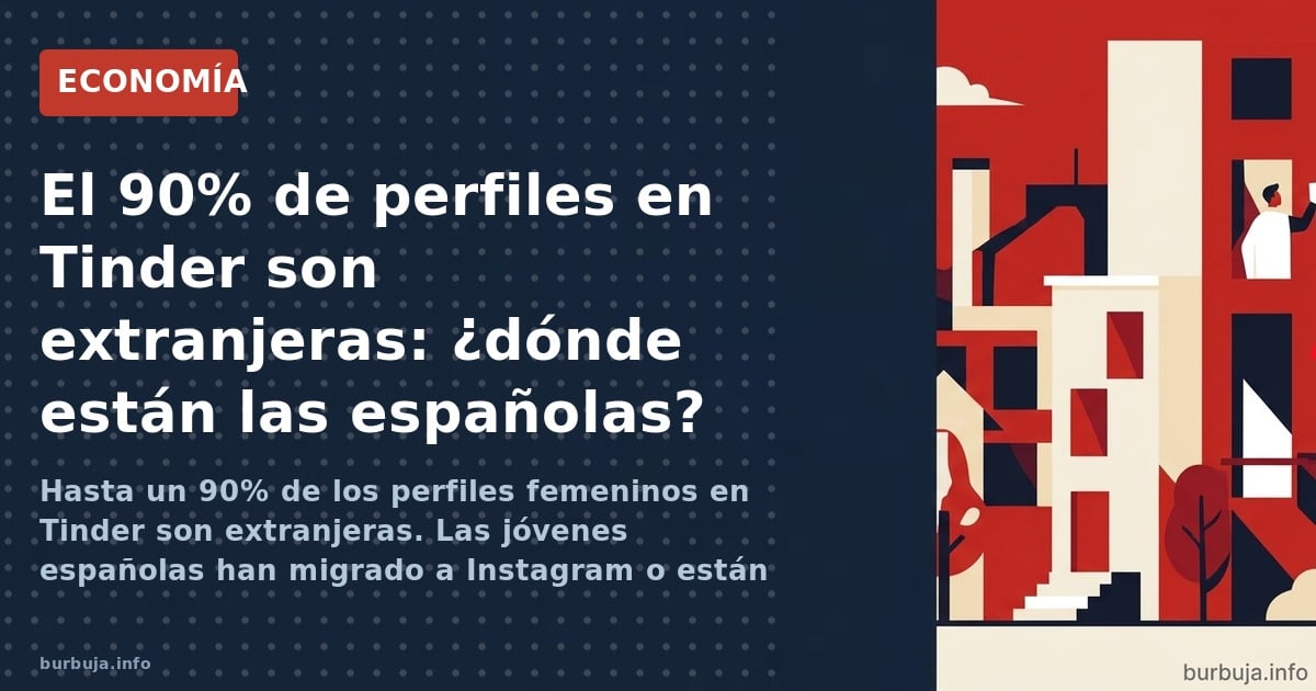 El 90% de perfiles en Tinder son extranjeras: ¿dónde están las españolas?