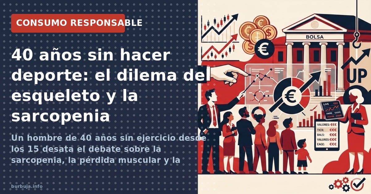 Un hombre de 40 años sin ejercicio desde los 15 desata el debate sobre la sarcopenia, la pérdida muscular y la voluntad de vi