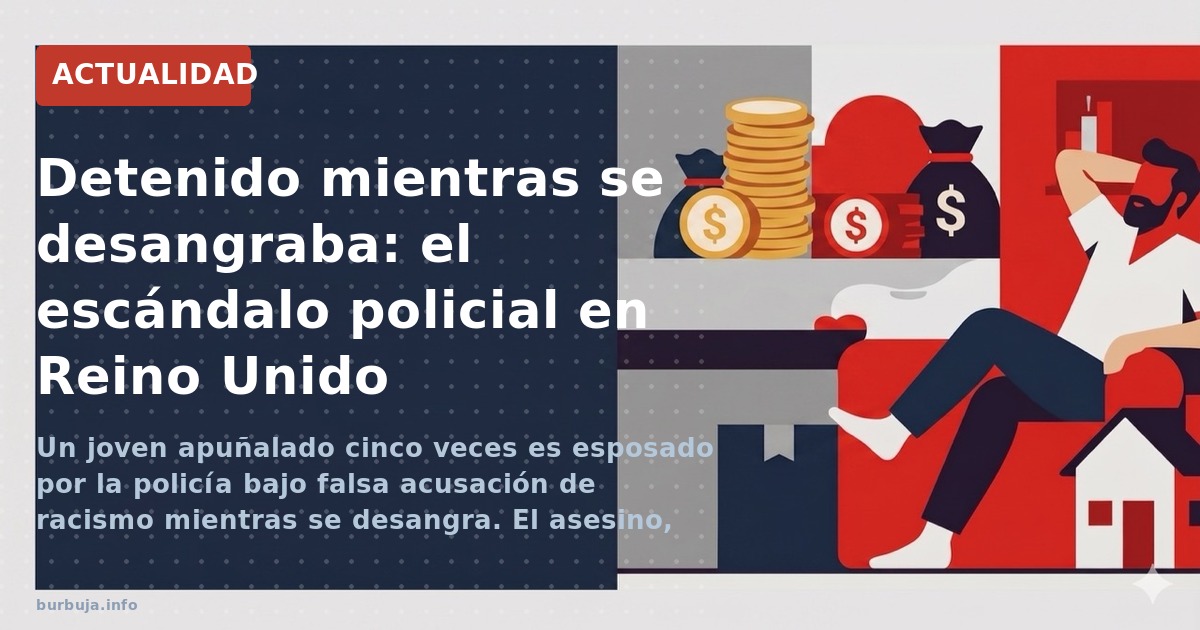 Un joven apuñalado cinco veces es esposado por la policía bajo falsa acusación de racismo mientras se desangra. El asesino, c