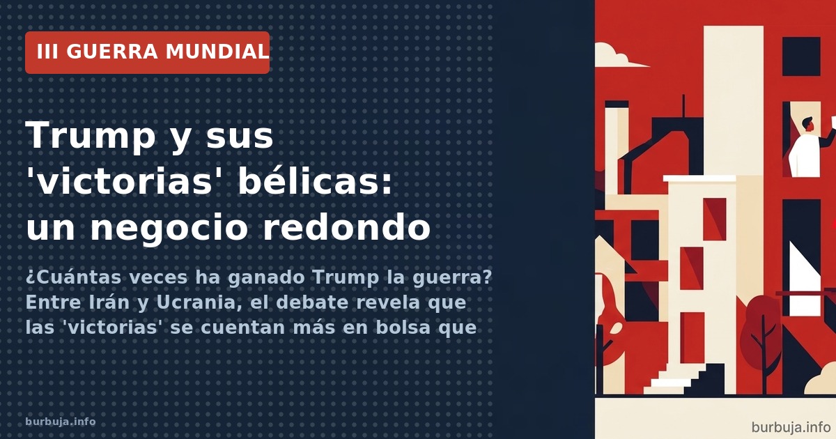 ¿Cuántas veces ha ganado Trump la guerra? Entre Irán y Ucrania, el debate revela que las 'victorias' se cuentan más en bolsa 