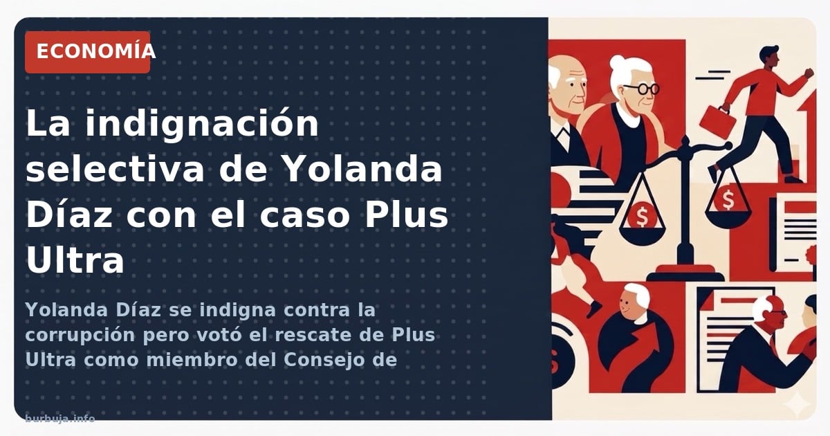Yolanda Díaz se indigna por la situación política mientras su pasado en el rescate a Plus Ultra la persigue. ¿Hipocresía o im