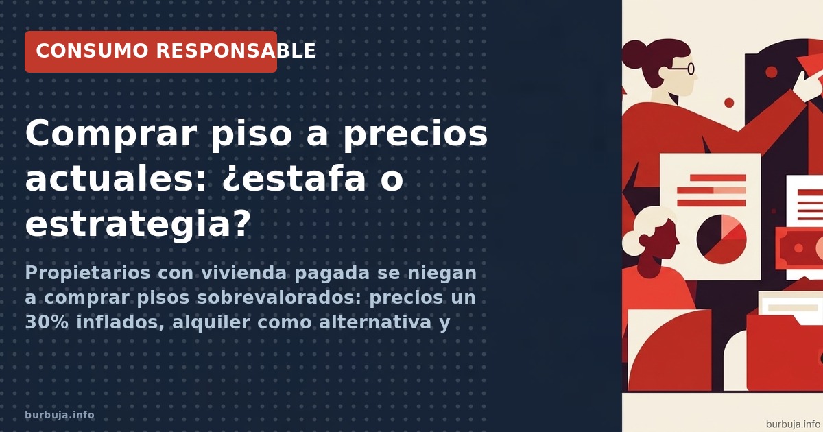 Cada vez más compradores se niegan a adquirir vivienda por precios que consideran falsos. El coste fiscal, la inflación y los
