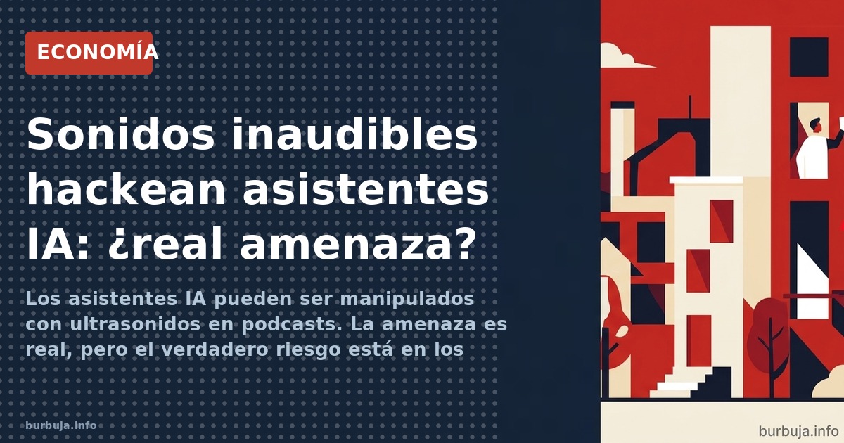 Los asistentes IA pueden ser manipulados con ultrasonidos en podcasts. La amenaza es real, pero el verdadero riesgo está en l