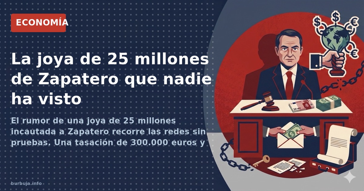 La UCO valora en 25 millones un collar de esmeraldas hallado en dependencias de Zapatero. La tasación oficial de todas las jo