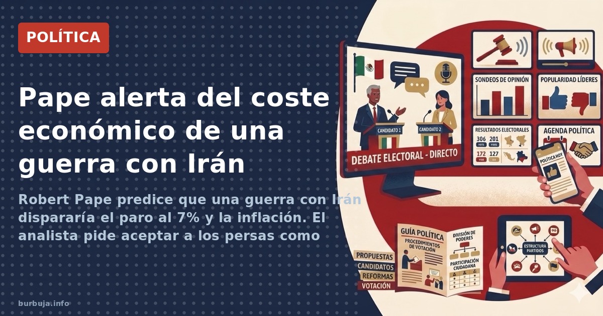 Robert Pape predice que una guerra con Irán dispararía el paro al 7% y la inflación. El analista pide aceptar a los persas co