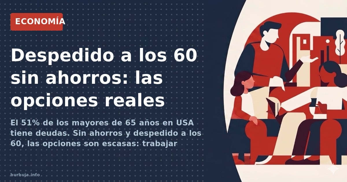 El 51% de los mayores de 65 años en USA tiene deudas. Sin ahorros y despedido a los 60, las opciones son escasas: trabajar ha