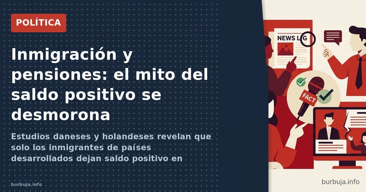 Inmigrantes y pensiones: las cuentas no cuadran ni en el mejor escenario