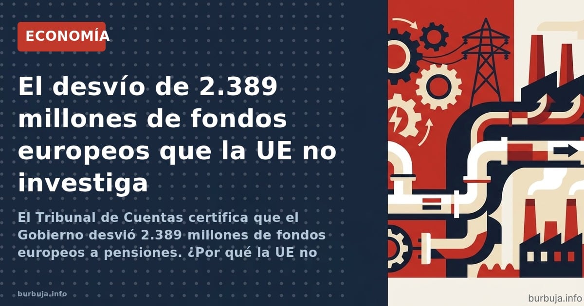 El Tribunal de Cuentas certifica que el Gobierno desvió 2.389 millones de fondos europeos a pensiones. ¿Por qué la UE no inve