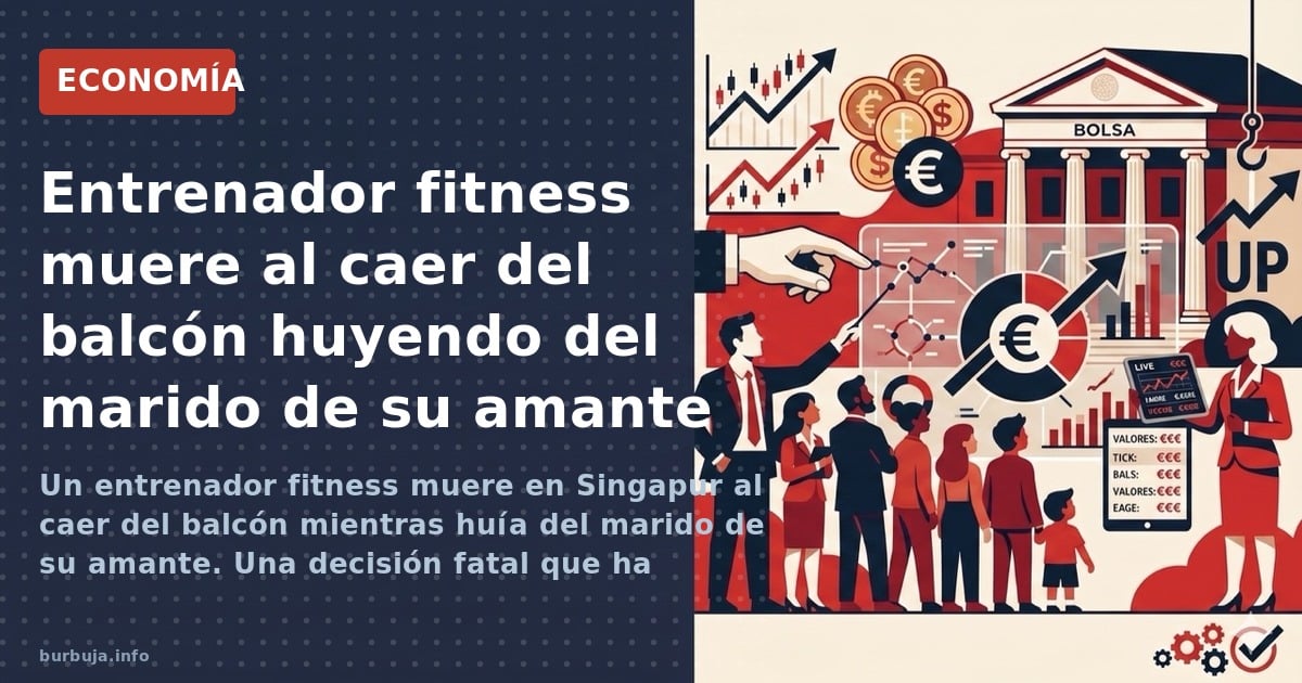 Un vídeo viral muestra la caída mortal de un hombre desde un balcón. La historia del entrenador pillado con la amante es fals