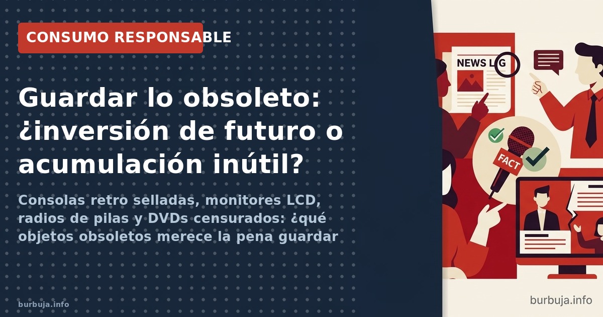 Consolas retro selladas, monitores LCD, radios de pilas y DVDs censurados: ¿qué objetos obsoletos merece la pena guardar para