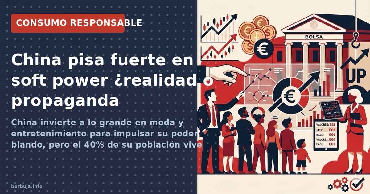 China invierte a lo grande en moda y entretenimiento para impulsar su poder blando, pero el 40% de su población vive con 129 