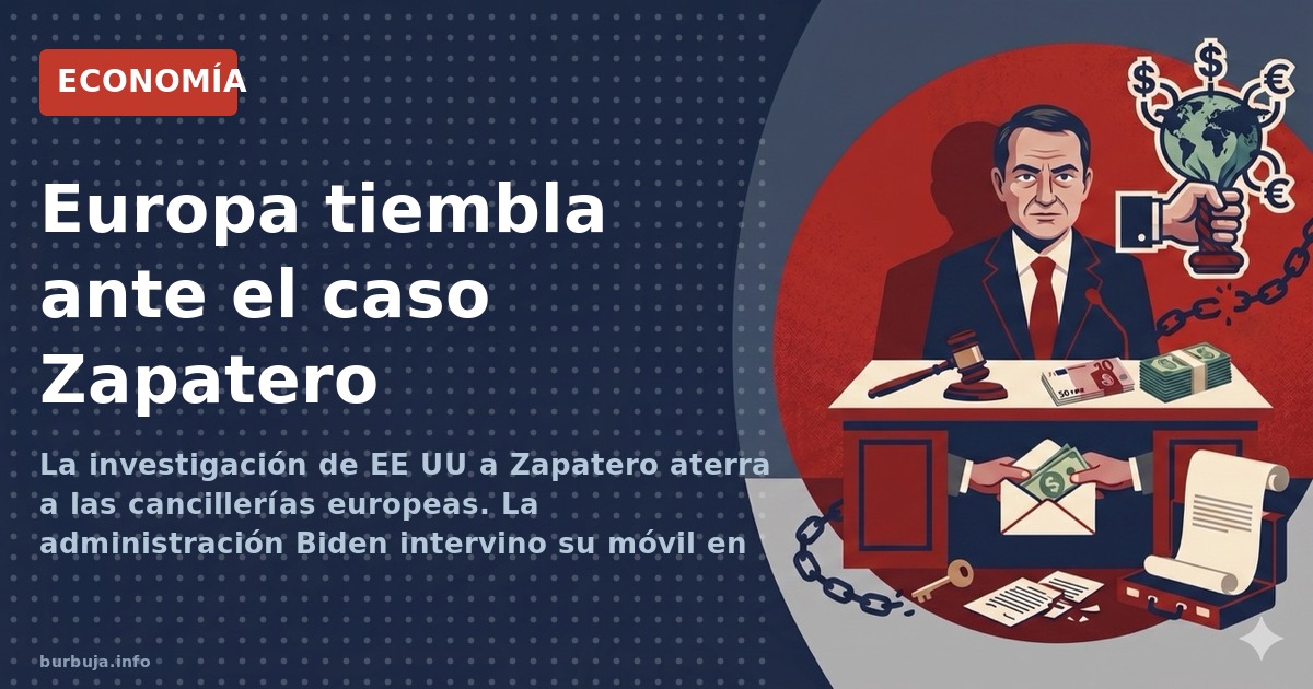 La investigación de EE UU a Zapatero aterra a las cancillerías europeas. La administración Biden intervino su móvil en 2021 y