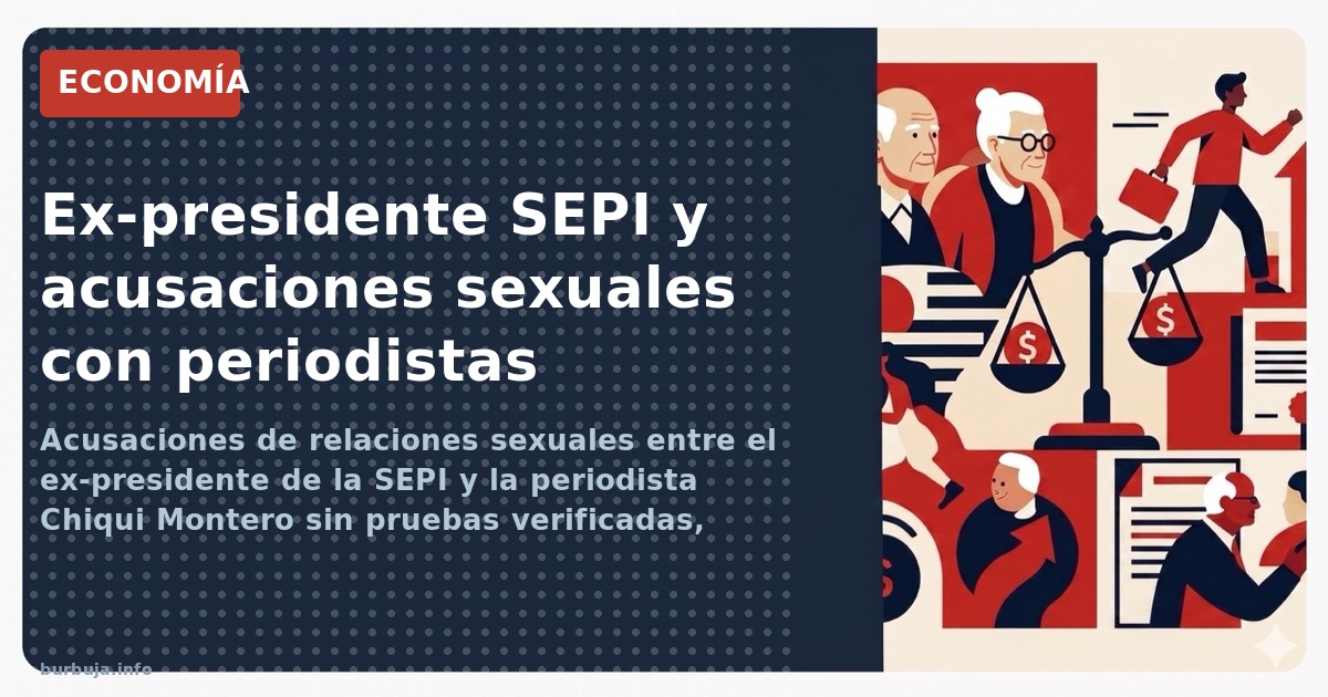 Acusaciones de relaciones sexuales entre el ex-presidente de la SEPI y la periodista Chiqui Montero sin pruebas verificadas, 