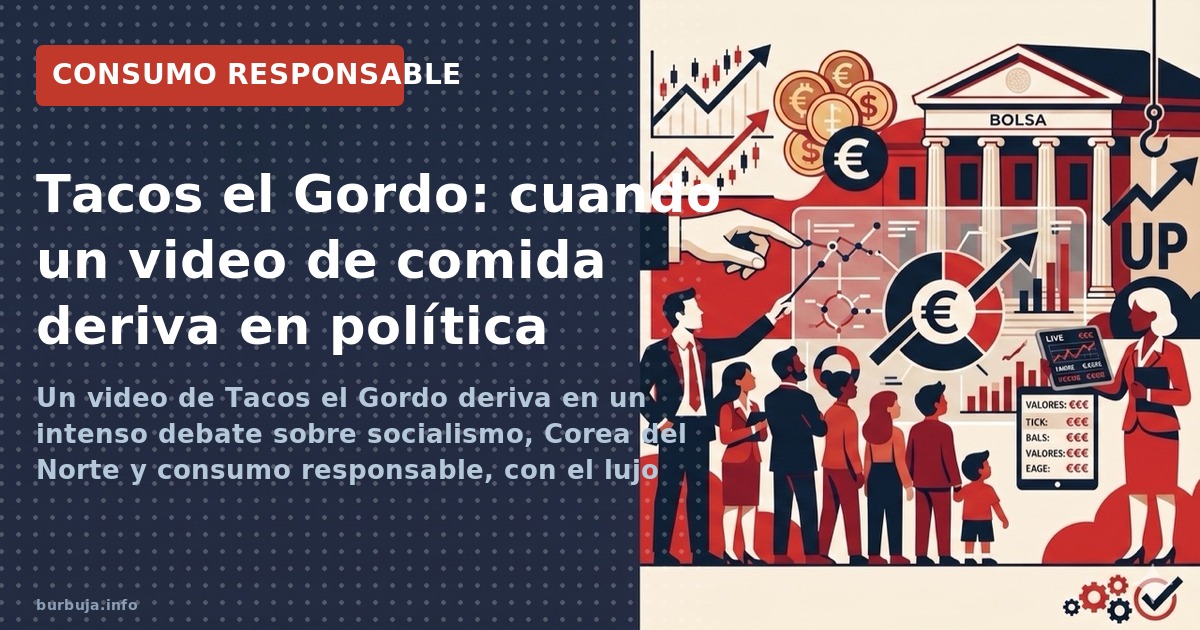 Un video de Tacos el Gordo deriva en un intenso debate sobre socialismo, Corea del Norte y consumo responsable, con el lujo n