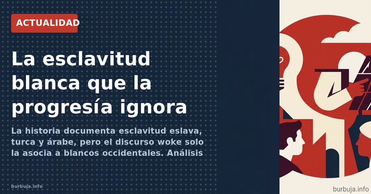 La historia documenta esclavitud eslava, turca y árabe, pero el discurso woke solo la asocia a blancos occidentales. Análisis