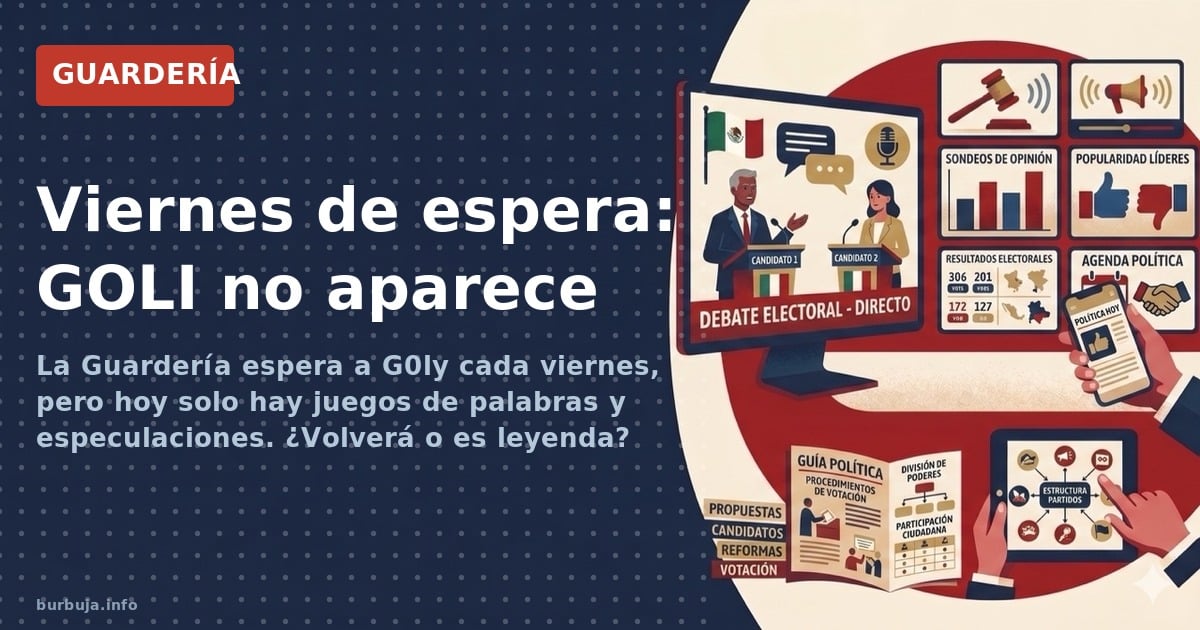 La Guardería espera a G0ly cada viernes, pero hoy solo hay juegos de palabras y especulaciones. ¿Volverá o es leyenda?