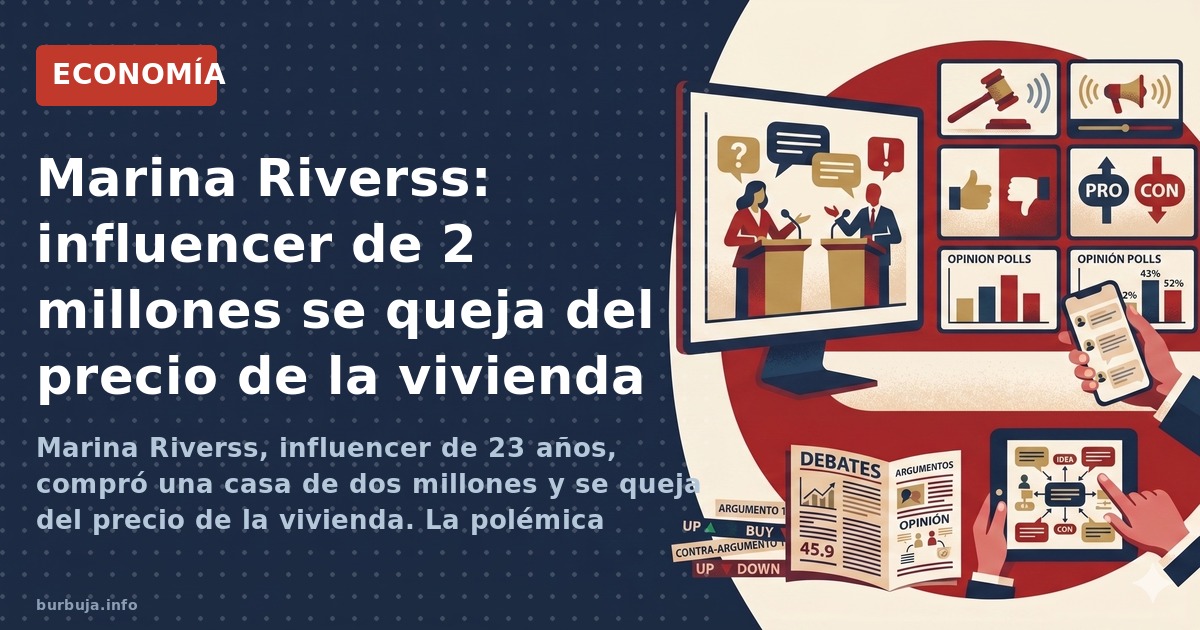 Marina Riverss: influencer de 2 millones se queja del precio de la vivienda