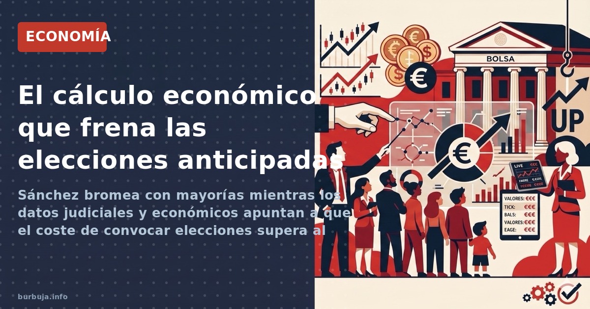 Sánchez descarta adelanto electoral pese a la presión: miedo a perder, blindaje familiar y estrategia de distracción. La econ