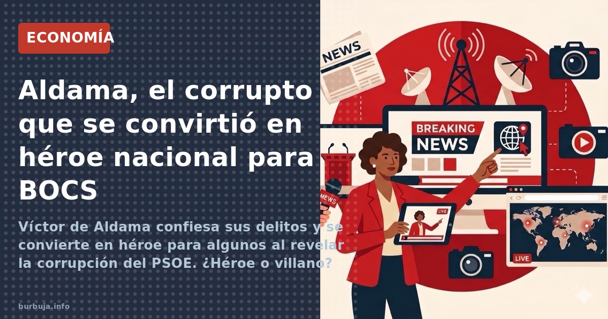 Víctor de Aldama confiesa sus delitos y se convierte en héroe para algunos al revelar la corrupción del PSOE. ¿Héroe o villan