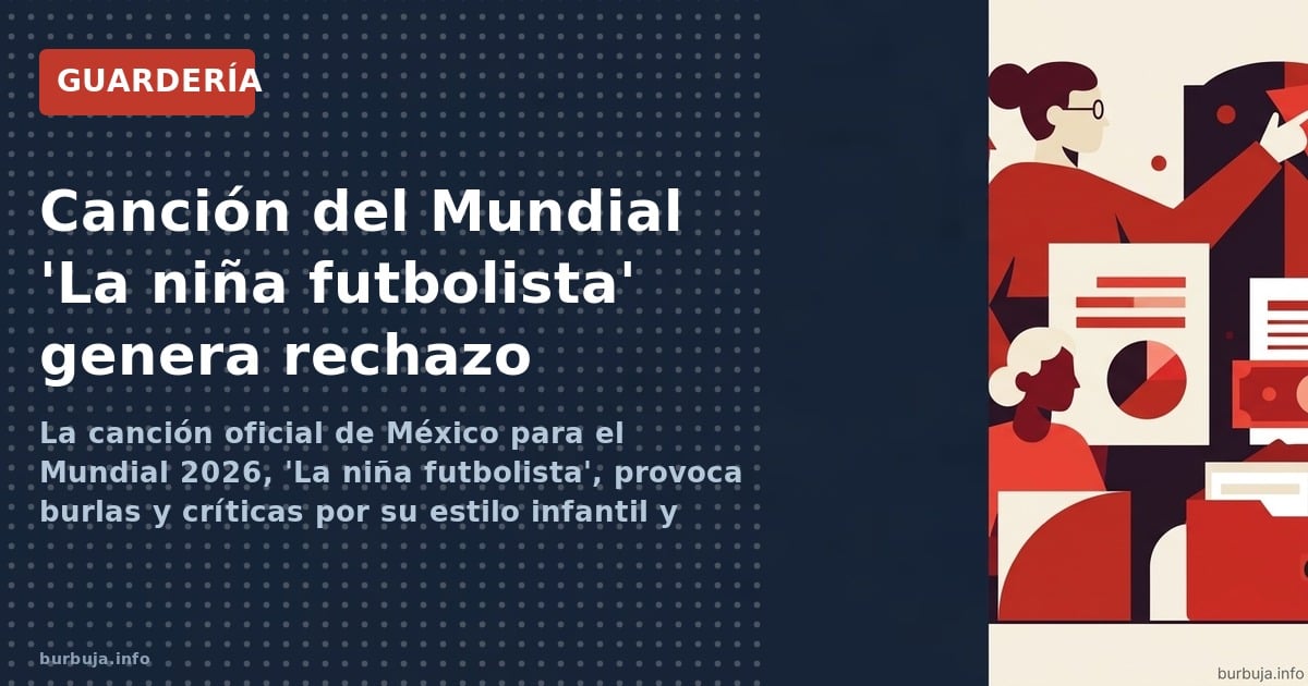 La canción oficial de México para el Mundial 2026, 'La niña futbolista', provoca burlas y críticas por su estilo infantil y c