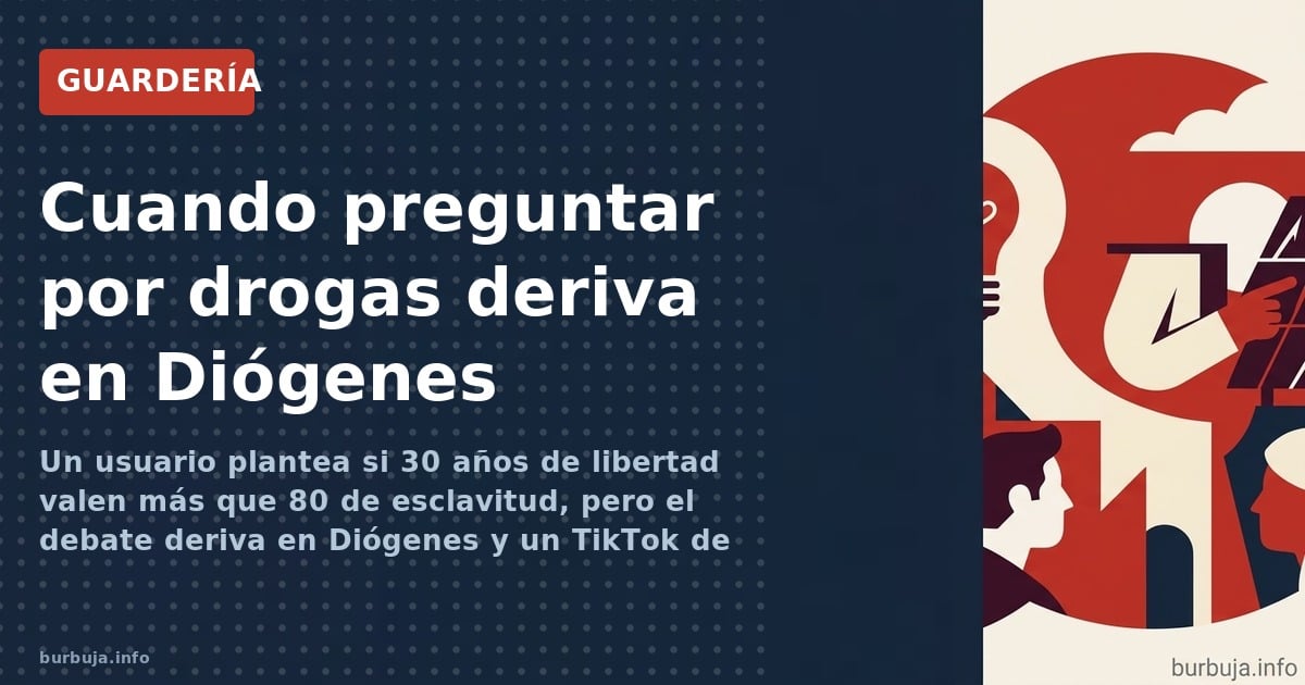 Un vídeo de TikTok sobre un mendigo agradecido desata un debate: ¿vida corta con libertad o larga esclavitud? Entre Diógenes,