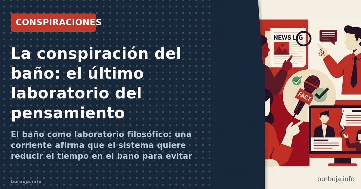 El baño como laboratorio filosófico: una corriente afirma que el sistema quiere reducir el tiempo en el baño para evitar que 