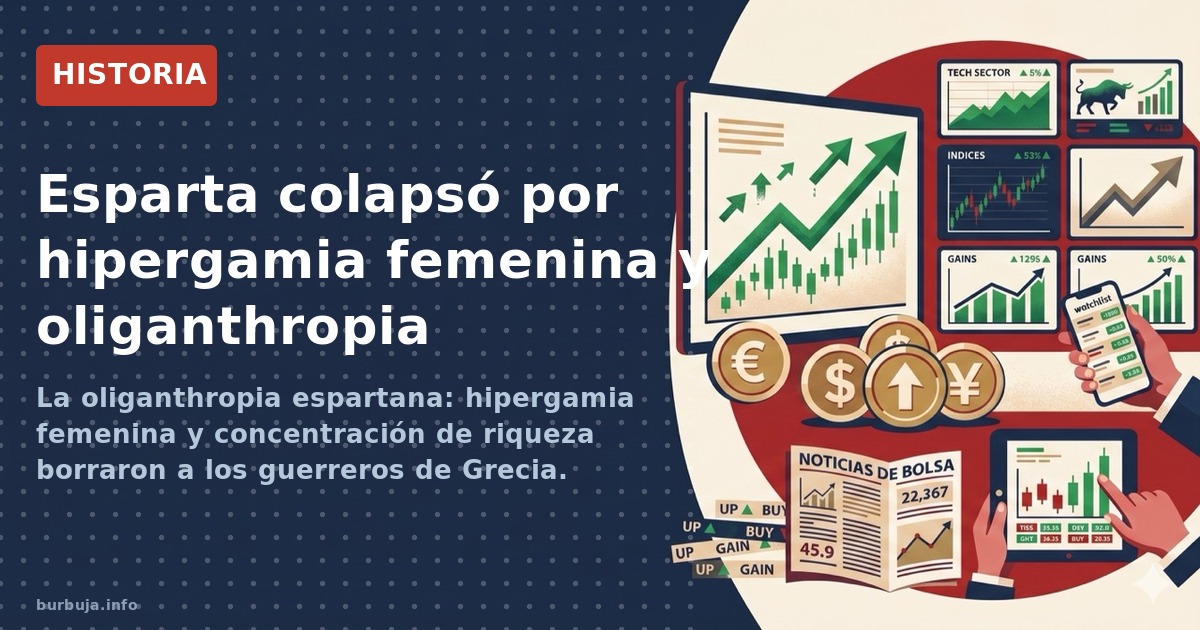 La oliganthropia espartana: hipergamia femenina y concentración de riqueza borraron a los guerreros de Grecia. Análisis del s