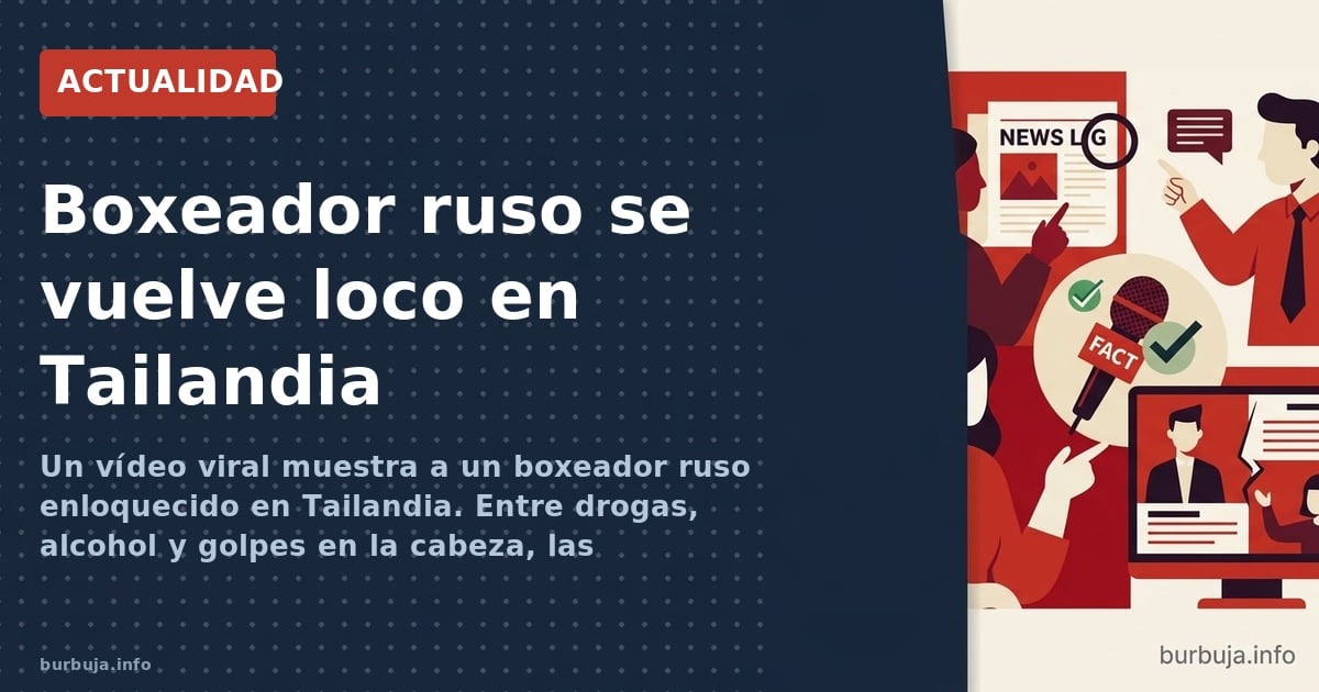 Un boxeador ruso sufre un brote violento en Tailandia: forcejea desnudo con la policía mientras su hijo presencia todo. ¿Alco