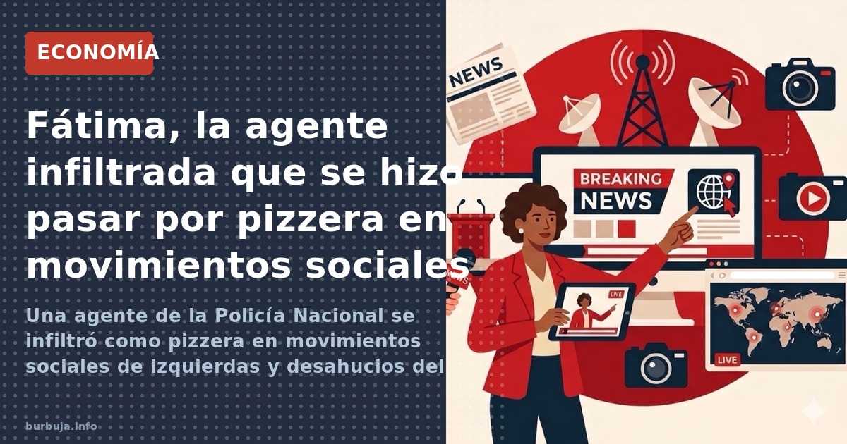 Una agente de la Policía Nacional se infiltró como pizzera en movimientos sociales de izquierdas y desahucios del Sindicato d