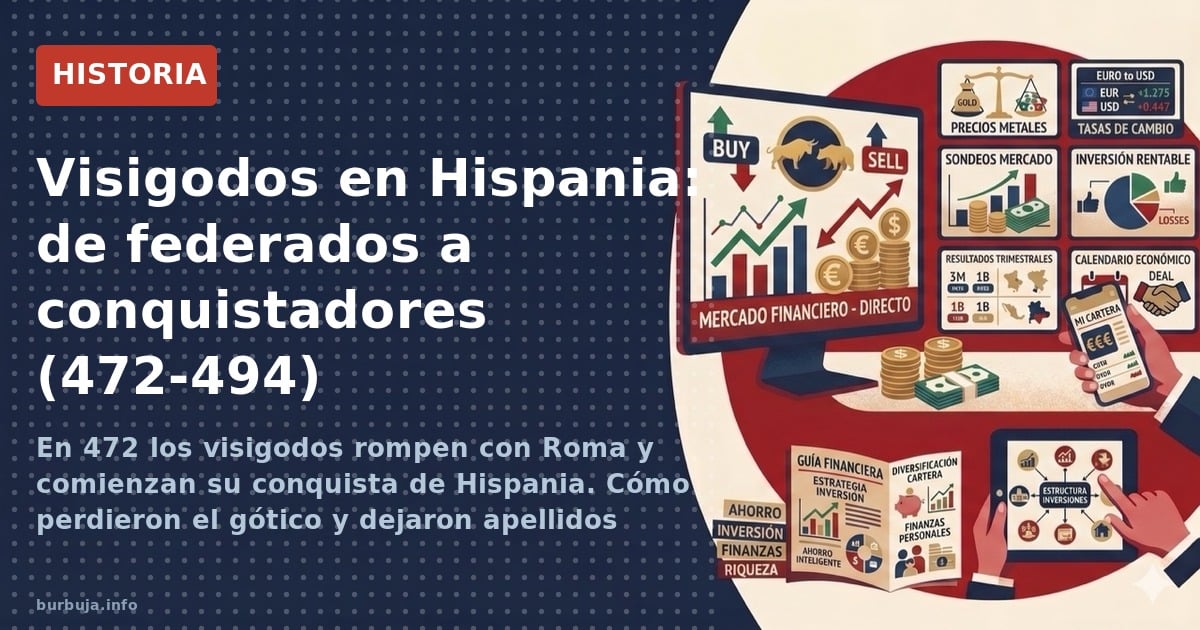 En 472 los visigodos rompen con Roma y comienzan su conquista de Hispania. Cómo perdieron el gótico y dejaron apellidos como 