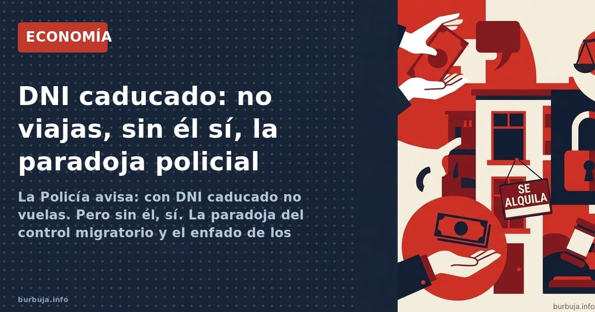 La Policía avisa: con DNI caducado no vuelas. Pero sin él, sí. La paradoja del control migratorio y el enfado de los contribu