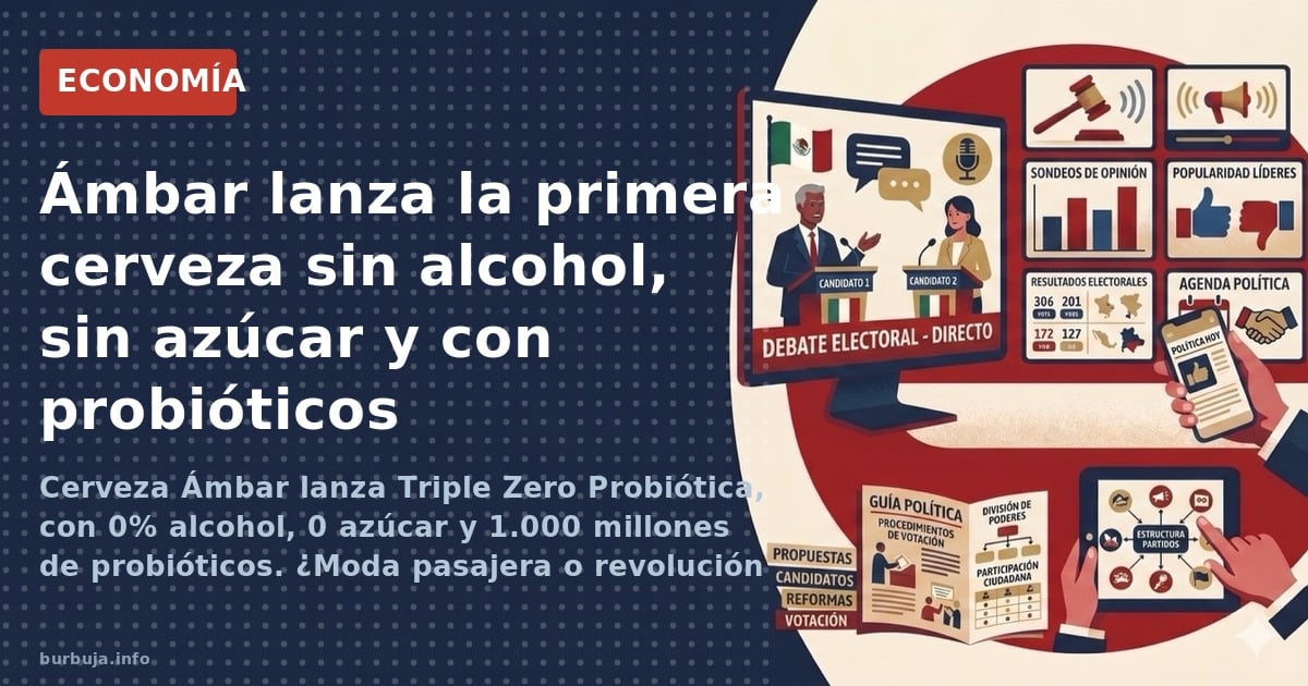 Cerveza Ámbar lanza Triple Zero Probiótica, con 0% alcohol, 0 azúcar y 1.000 millones de probióticos. ¿Moda pasajera o revolu