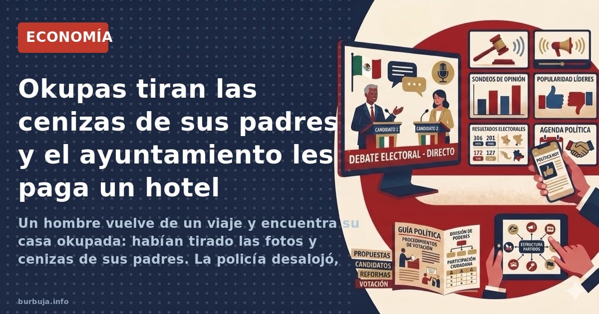 Un hombre vuelve de un viaje y encuentra su casa okupada: habían tirado las fotos y cenizas de sus padres. La policía desaloj