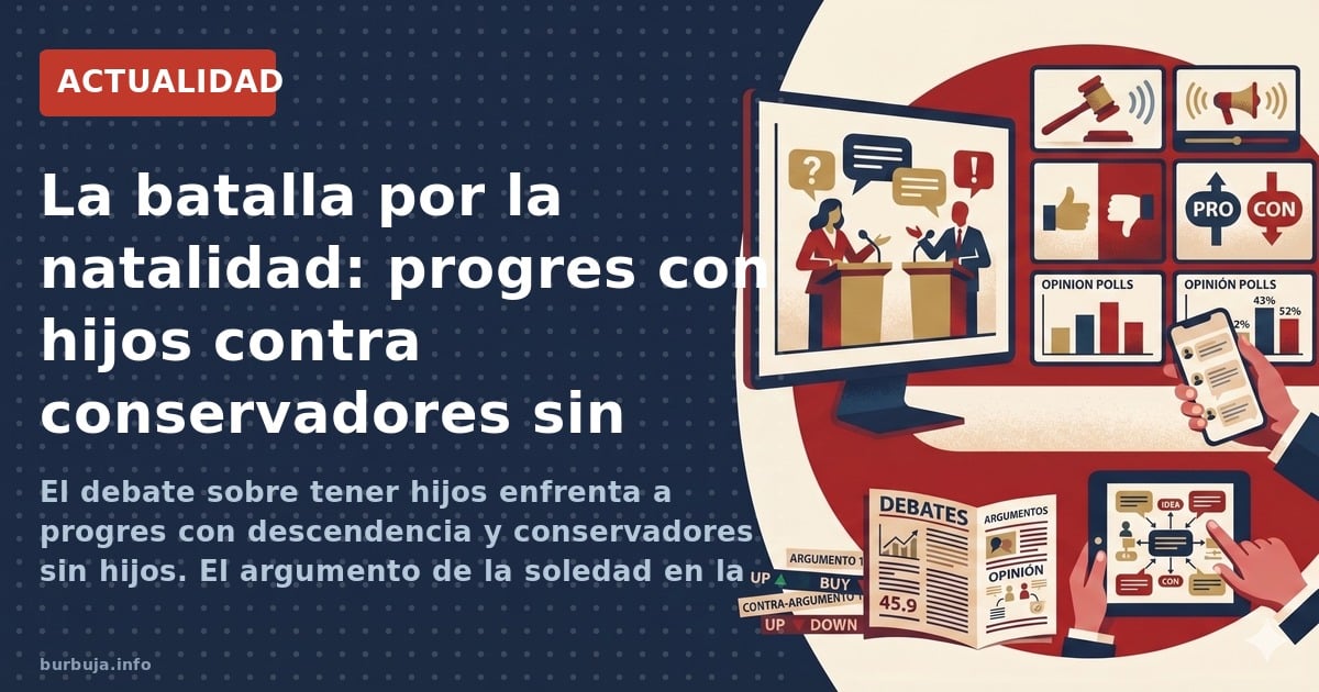El debate sobre tener hijos enfrenta a progres con descendencia y conservadores sin hijos. El argumento de la soledad en la v