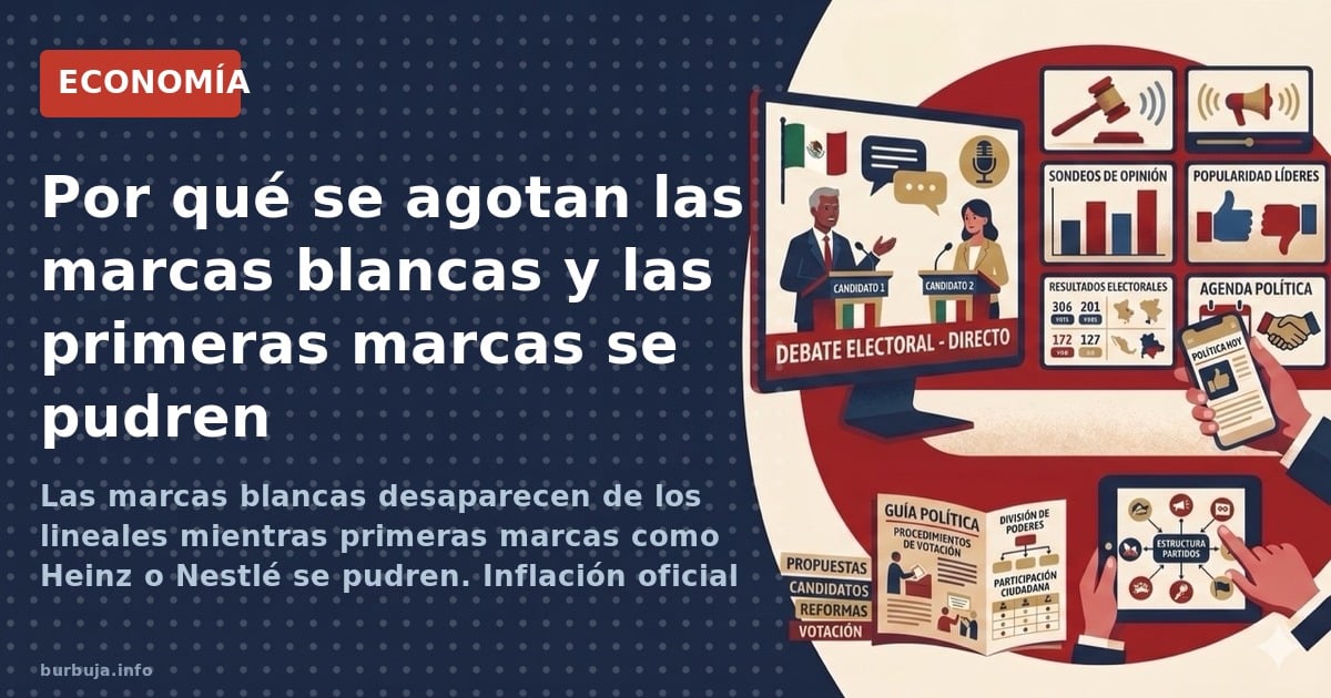 Las marcas blancas se agotan en los supermercados mientras las primeras marcas se llenan. Inflación, salarios y estrategias d