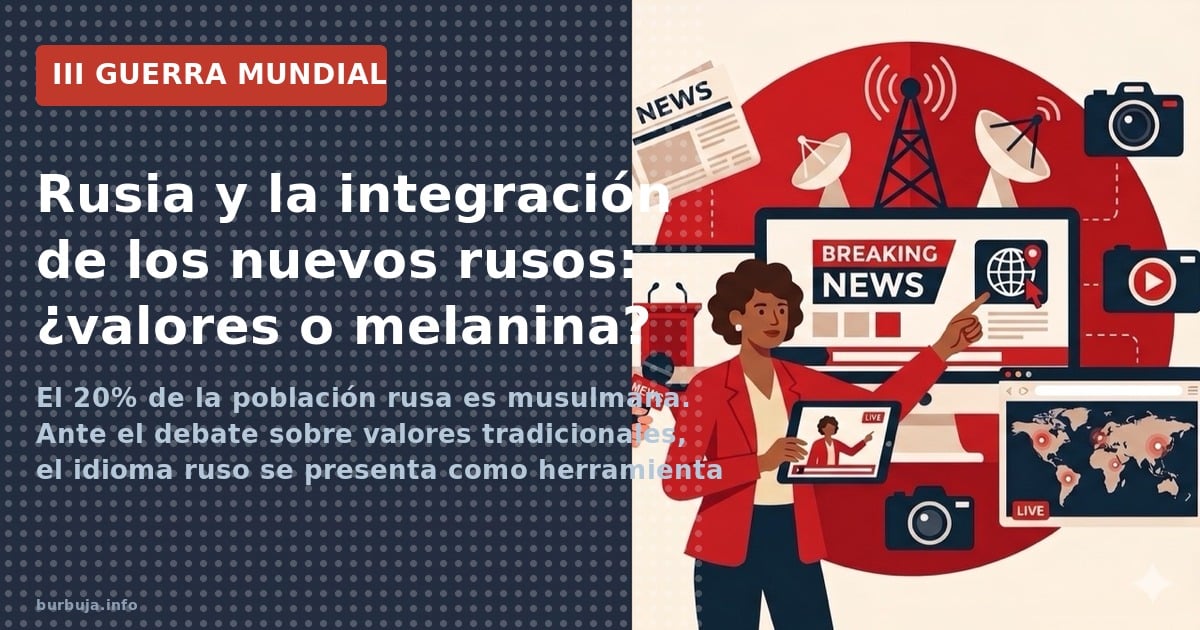 El 20% de la población rusa es musulmana. Ante el debate sobre valores tradicionales, el idioma ruso se presenta como herrami