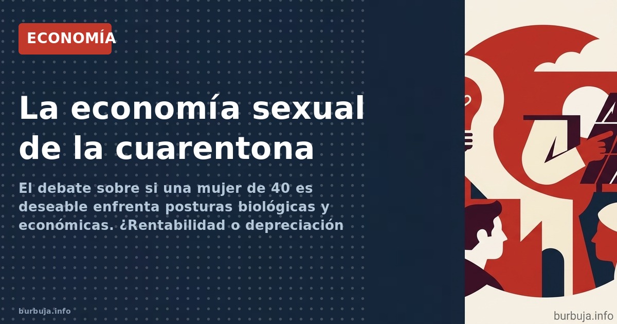 El debate sobre si una mujer de 40 es deseable enfrenta posturas biológicas y económicas. ¿Rentabilidad o depreciación del ca