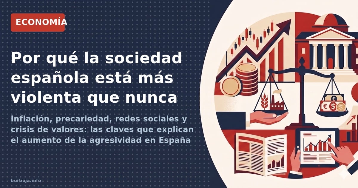 Inflación, precariedad y vivienda imposible disparan la agresividad social. Análisis de las razones económicas tras el hartaz