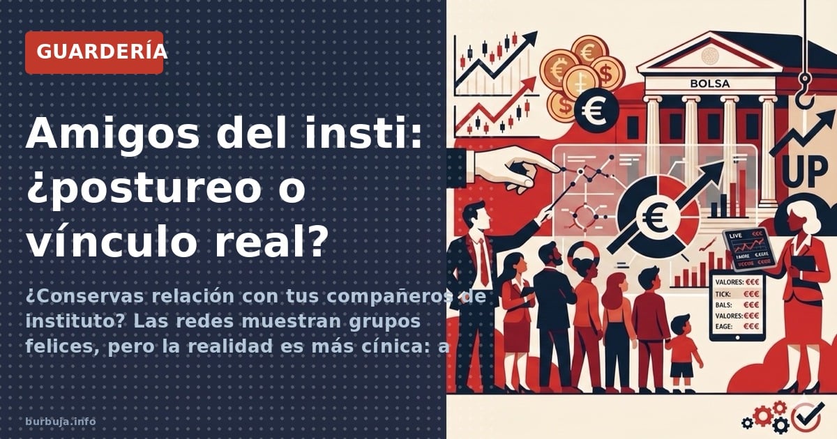 ¿Conservas relación con tus compañeros de instituto? Las redes muestran grupos felices, pero la realidad es más cínica: a los