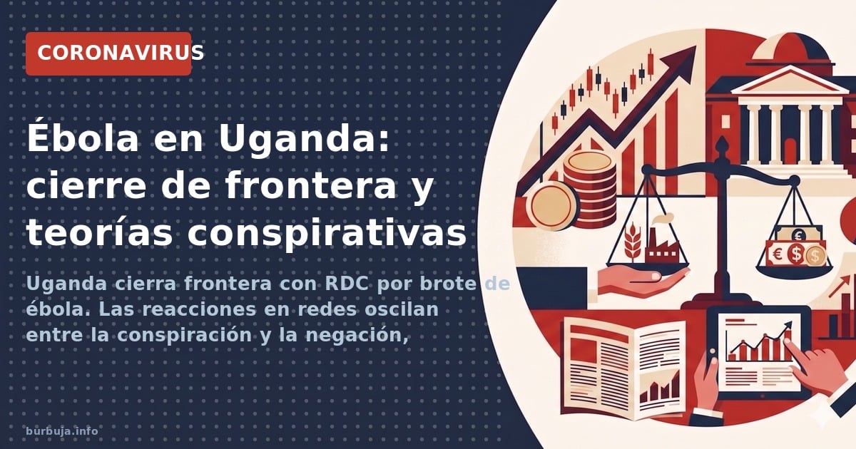 Uganda cierra frontera con RDC por brote de ébola. Las reacciones en redes oscilan entre la conspiración y la negación, mient