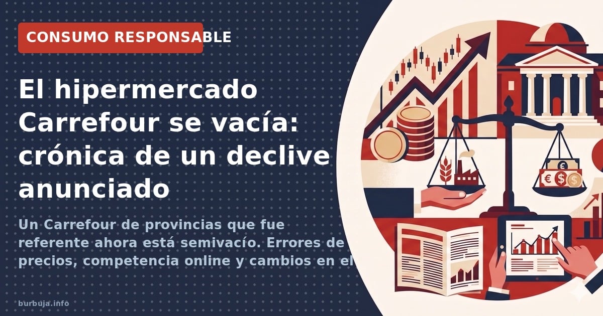 Un Carrefour de provincias que fue referente ahora está semivacío. Errores de precios, competencia online y cambios en el con