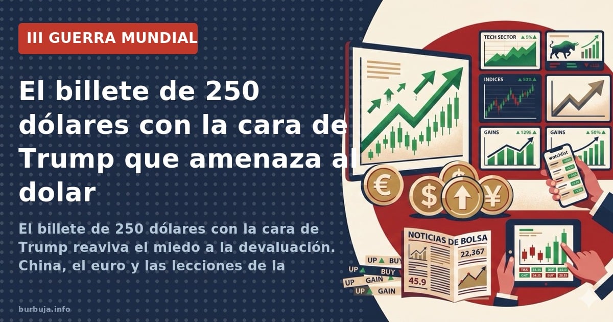 El billete de 250 dólares con la cara de Trump reaviva el miedo a la devaluación. China, el euro y las lecciones de la hiperi