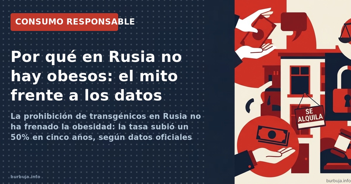 La prohibición de transgénicos en Rusia no ha frenado la obesidad: la tasa subió un 50% en cinco años, según datos oficiales 