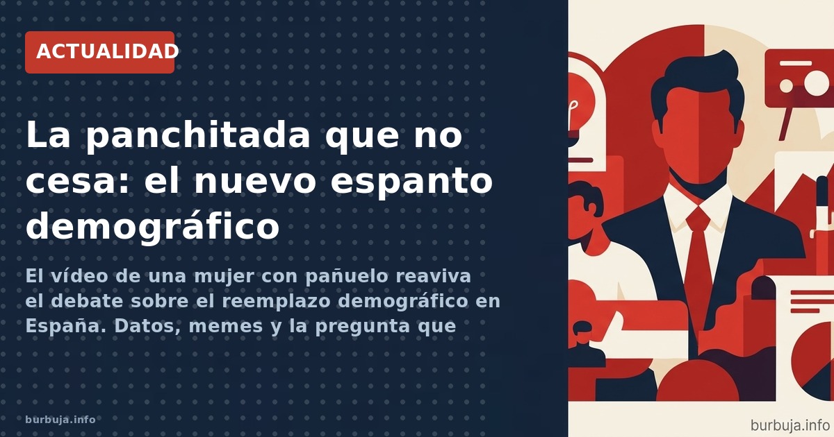 El vídeo de una mujer con pañuelo reaviva el debate sobre el reemplazo demográfico en España. Datos, memes y la pregunta que 