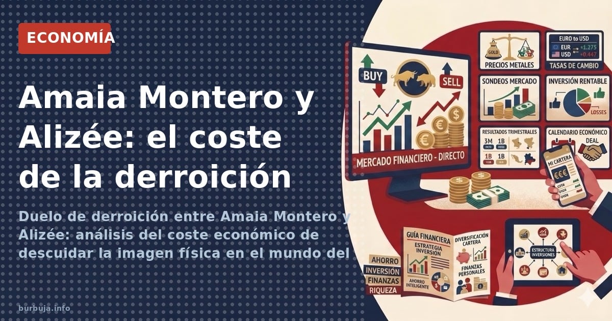 Duelo de derroición entre Amaia Montero y Alizée: análisis del coste económico de descuidar la imagen física en el mundo del 
