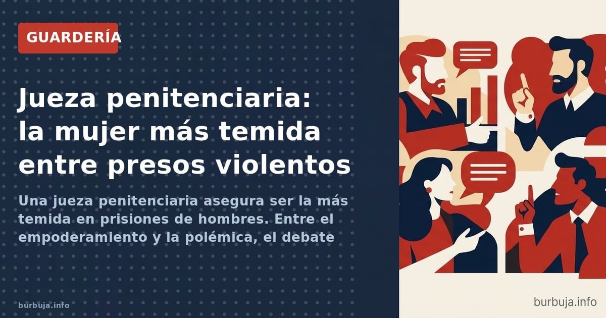 Una jueza penitenciaria asegura ser la más temida en prisiones de hombres. Entre el empoderamiento y la polémica, el debate s