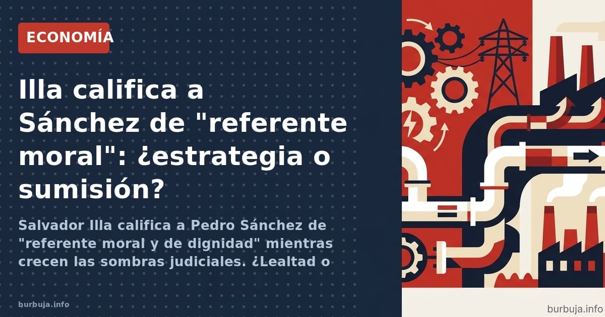 Salvador Illa defiende a Pedro Sánchez como 'referente moral y de dignidad' para España y Europa, desatando críticas por su c