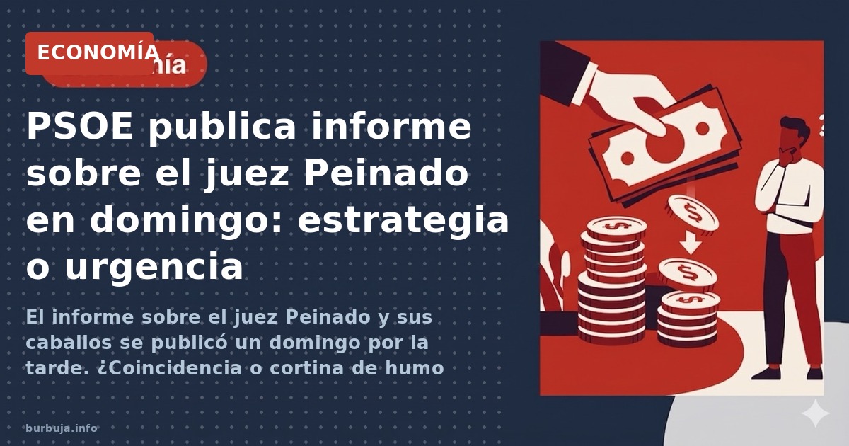 El informe sobre el juez Peinado y sus caballos se publicó un domingo por la tarde. ¿Coincidencia o cortina de humo antes de 